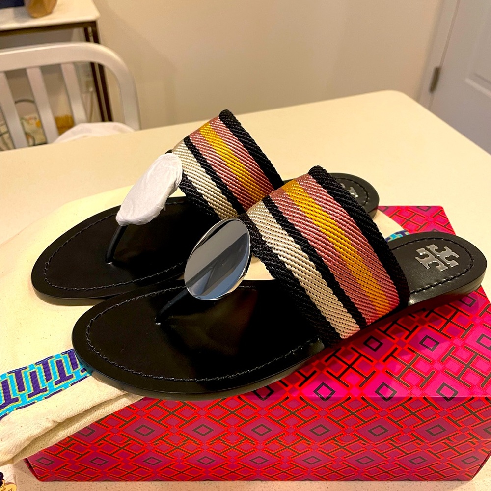 Tory Burch patos sandal NWT box & dust bag SZ 8.5
